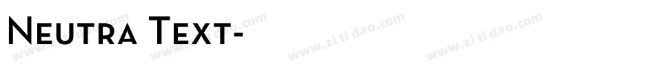 Neutra Text字体转换
